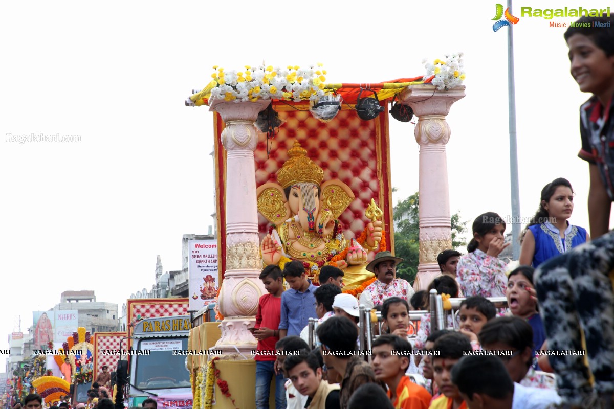 Ganesh Nimajjanam 2018 at Charminar Area, Hyderabad
