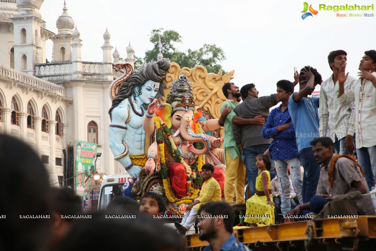 Ganesh Nimajjanam 2018 at Charminar Area, Hyderabad