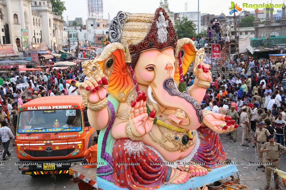 Ganesh Nimajjanam 2018 at Charminar Area, Hyderabad