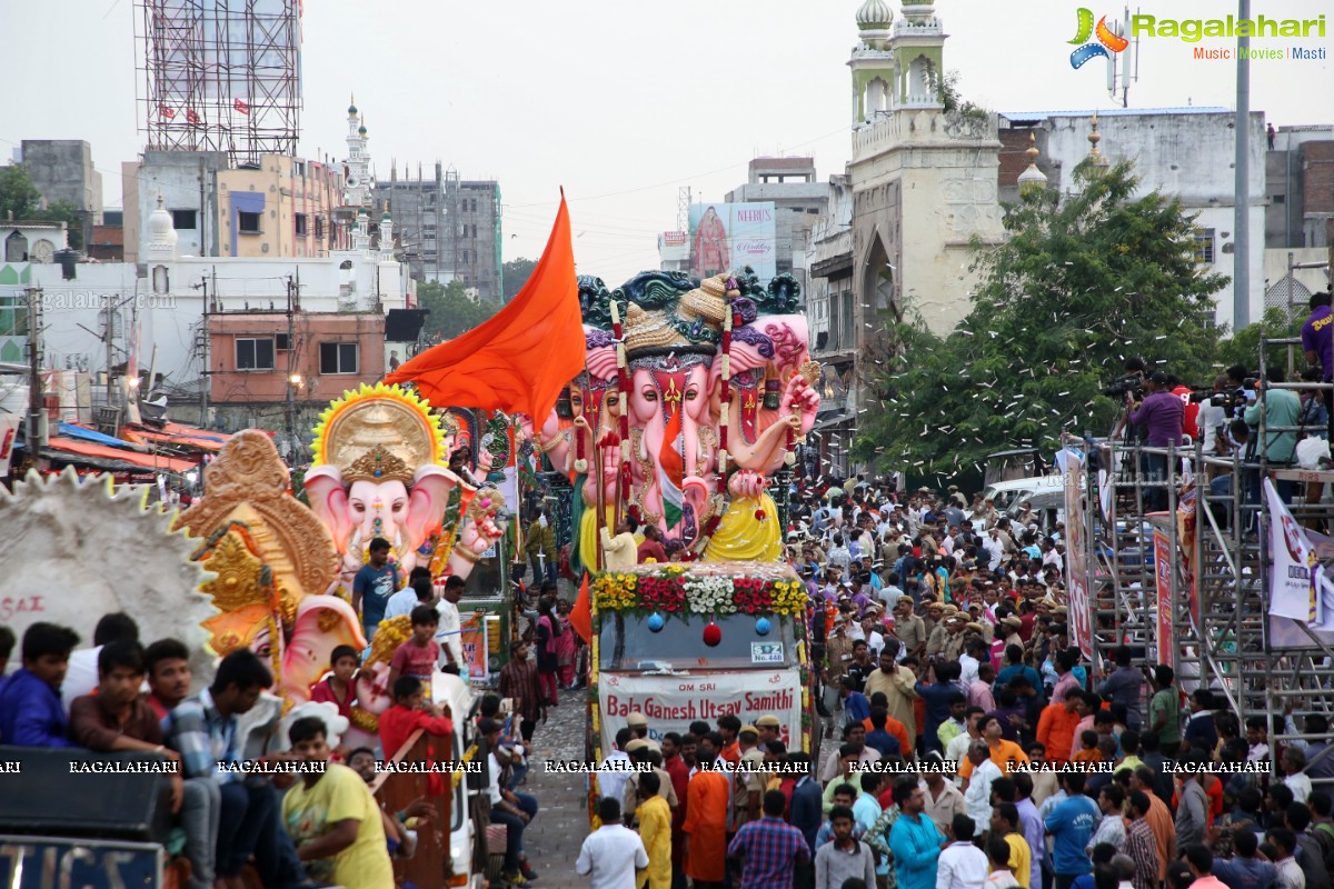 Ganesh Nimajjanam 2018 at Charminar Area, Hyderabad