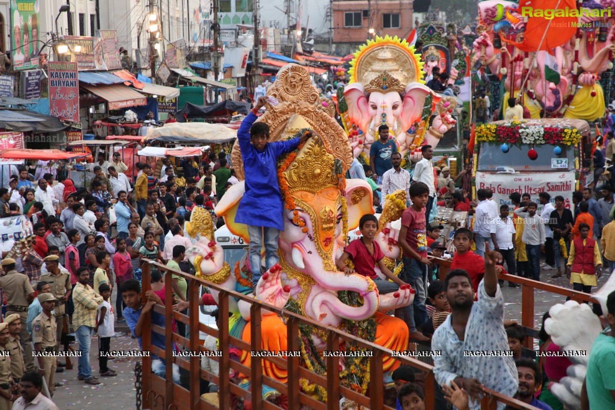 Ganesh Nimajjanam 2018 at Charminar Area, Hyderabad