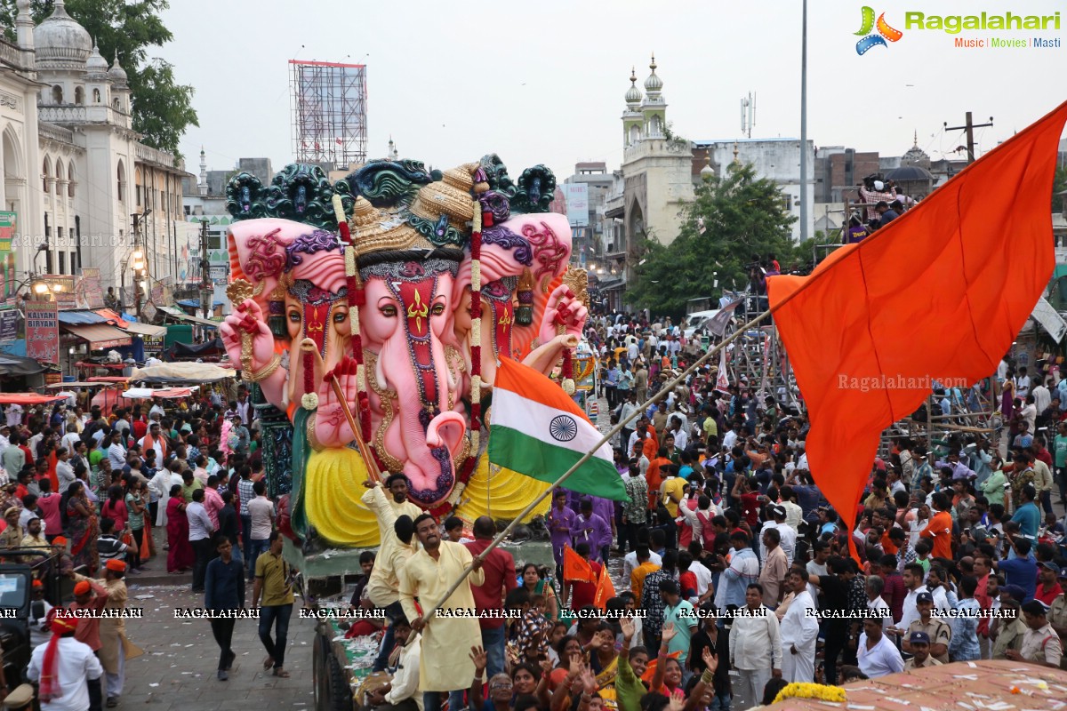 Ganesh Nimajjanam 2018 at Charminar Area, Hyderabad