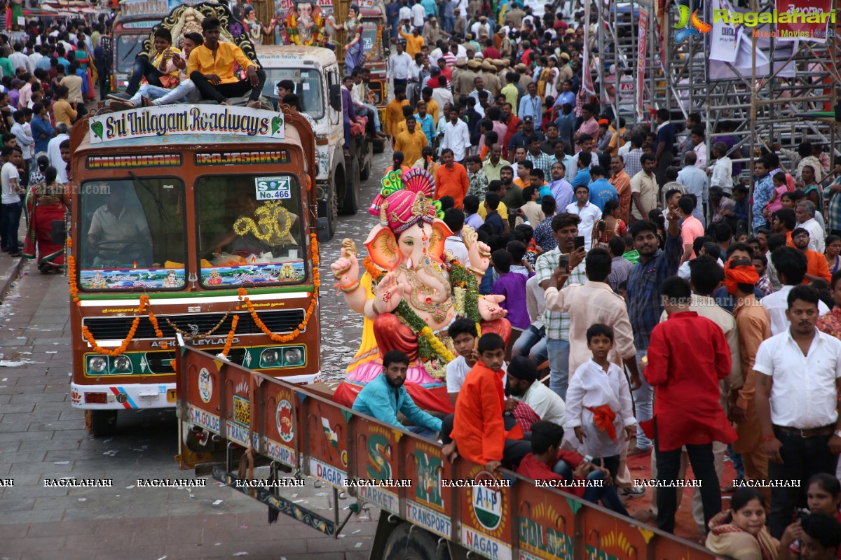 Ganesh Nimajjanam 2018 at Charminar Area, Hyderabad