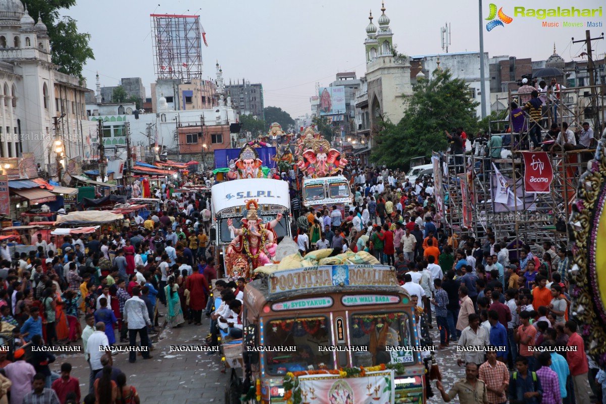 Ganesh Nimajjanam 2018 at Charminar Area, Hyderabad