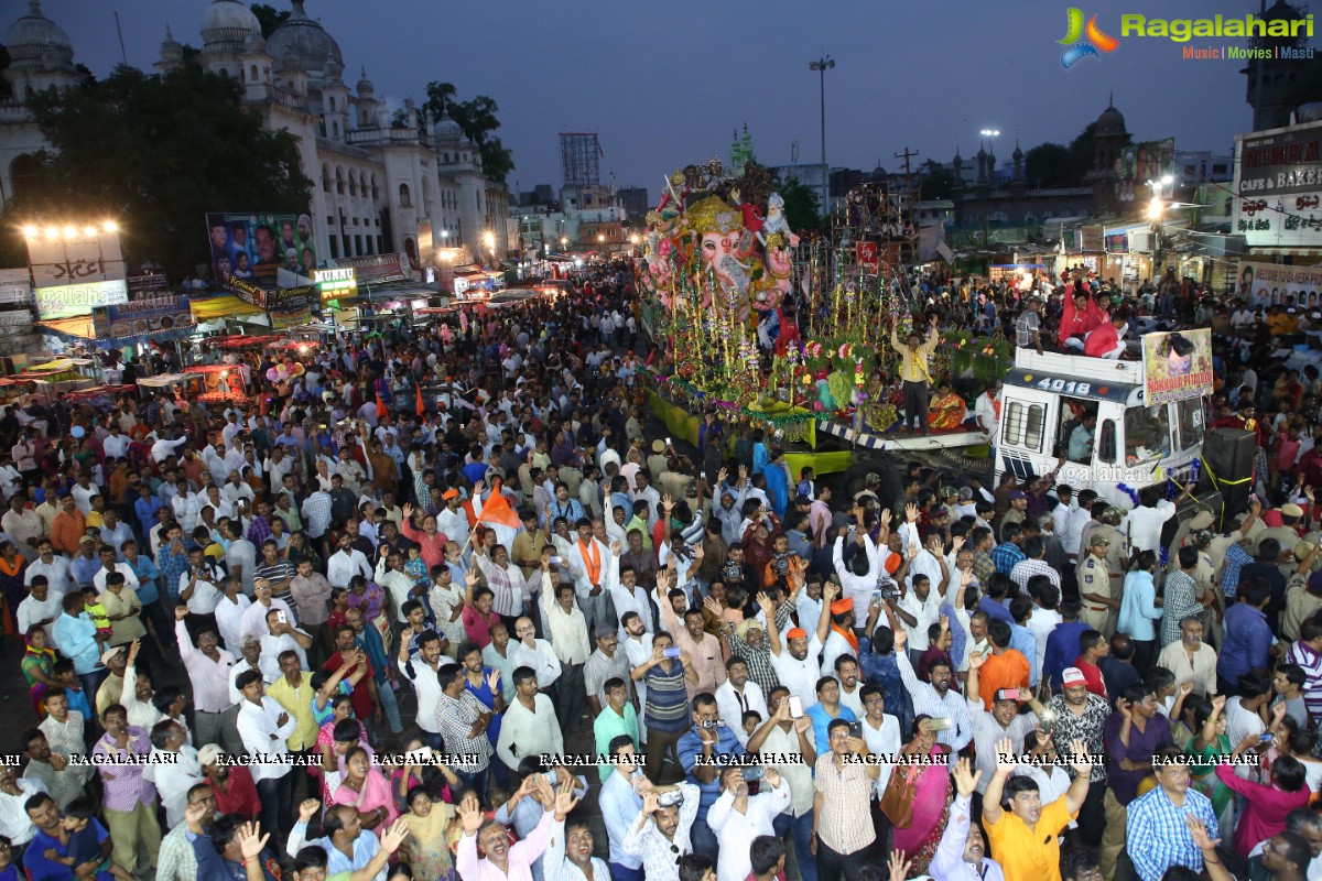 Ganesh Nimajjanam 2018 at Charminar Area, Hyderabad