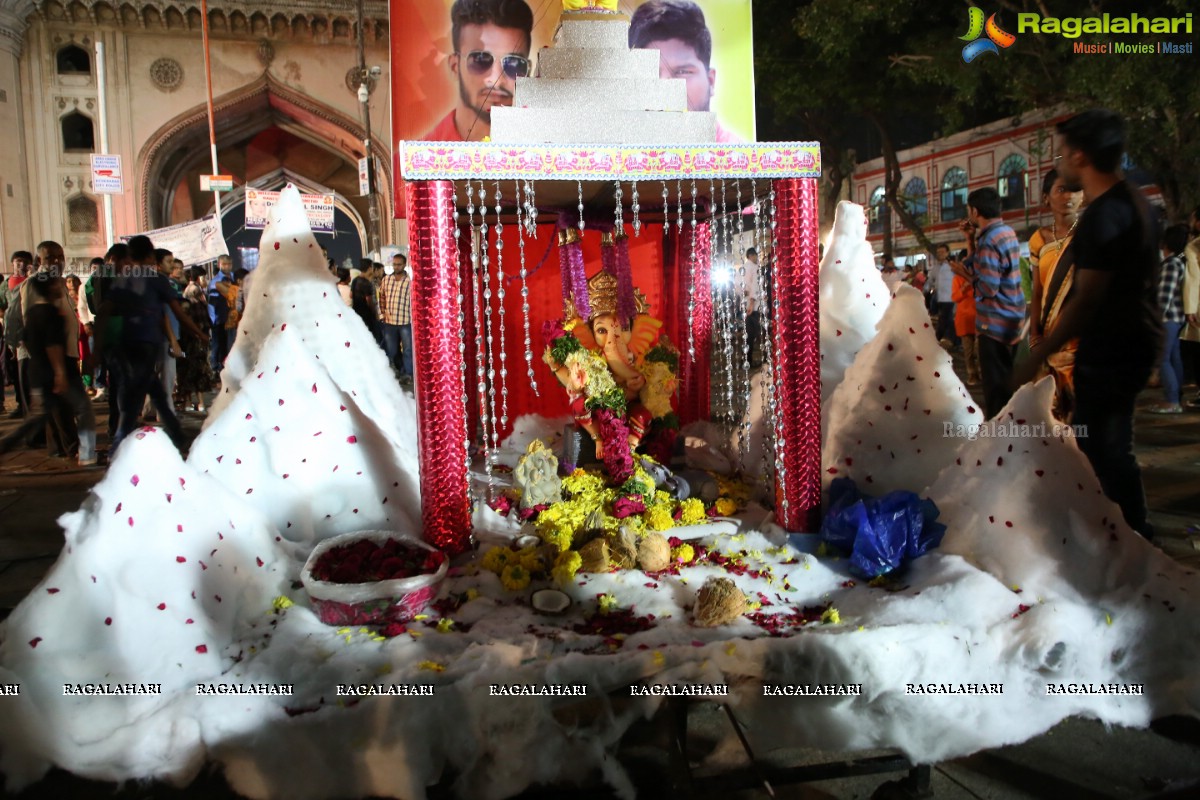 Ganesh Nimajjanam 2018 at Charminar Area, Hyderabad