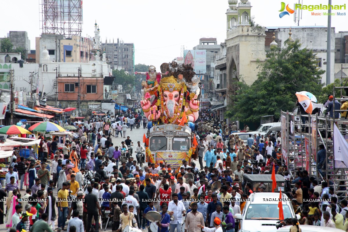 Ganesh Nimajjanam 2018 at Charminar Area, Hyderabad