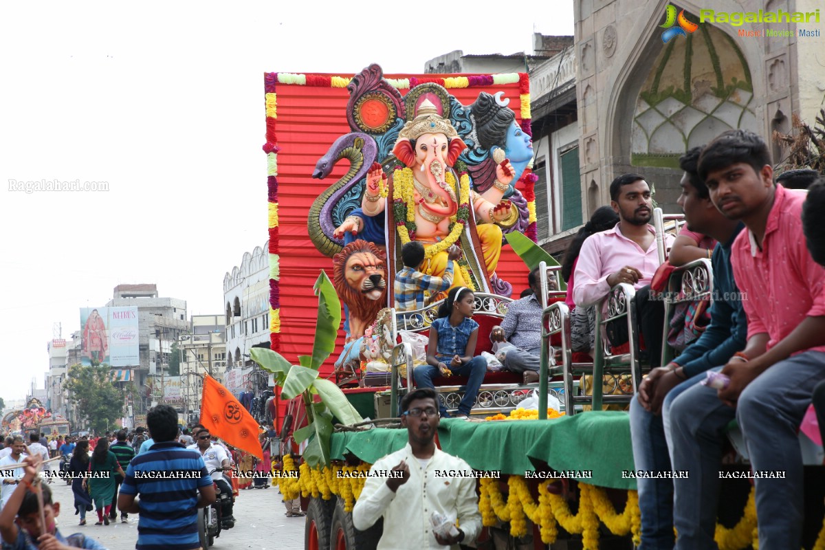 Ganesh Nimajjanam 2018 at Charminar Area, Hyderabad