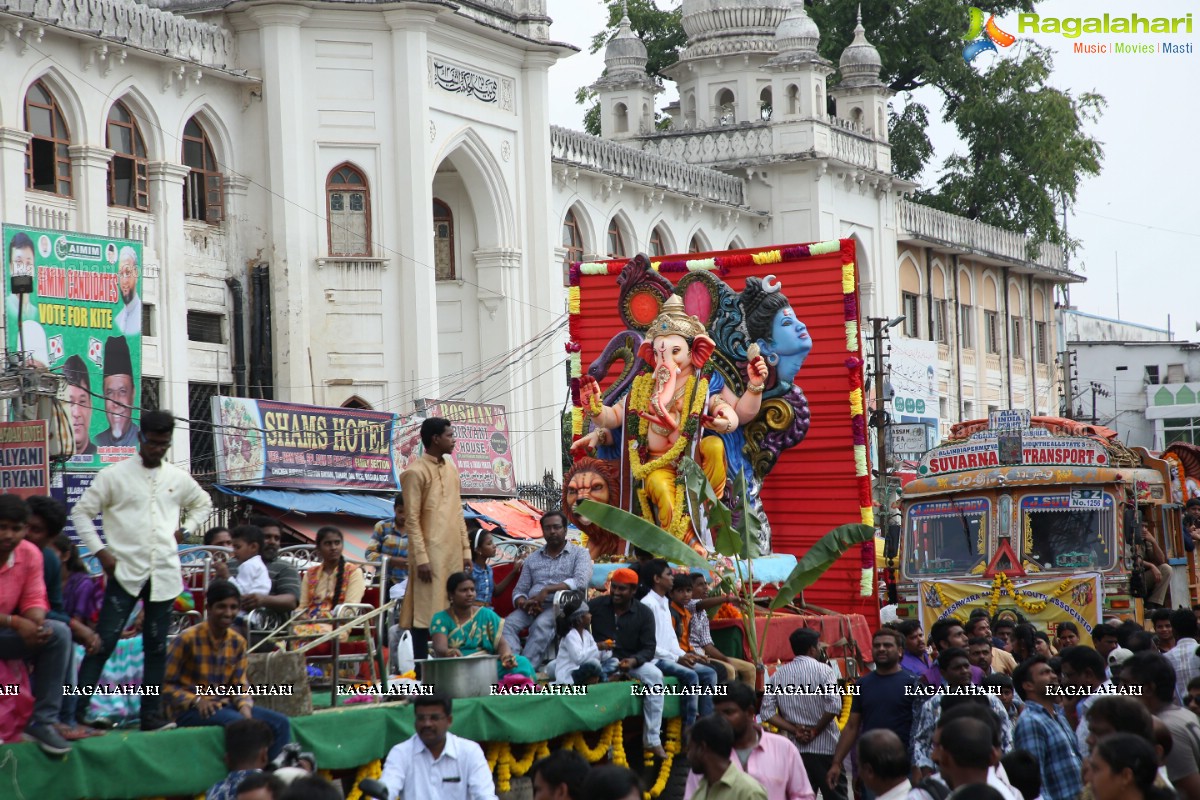 Ganesh Nimajjanam 2018 at Charminar Area, Hyderabad