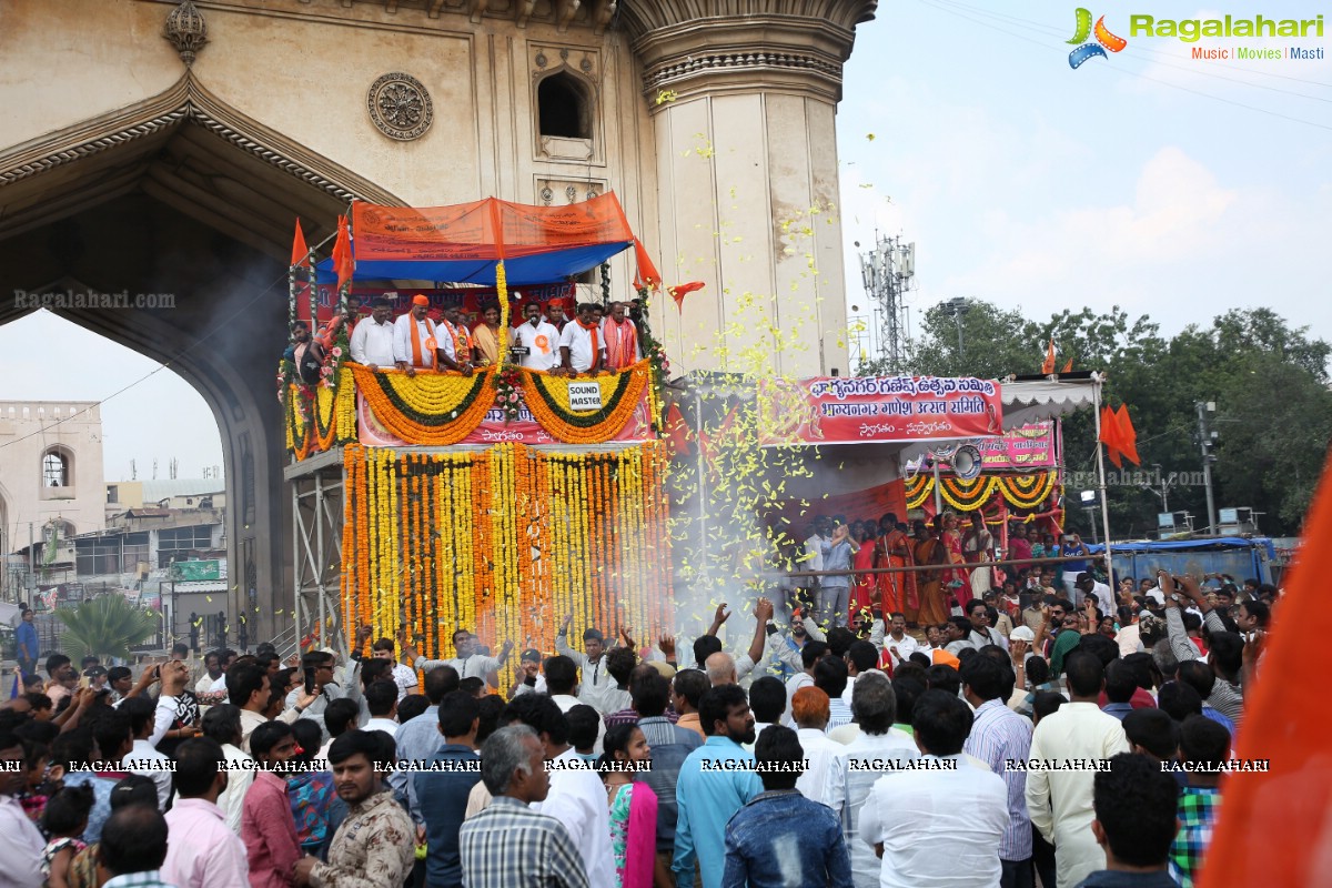 Ganesh Nimajjanam 2018 at Charminar Area, Hyderabad