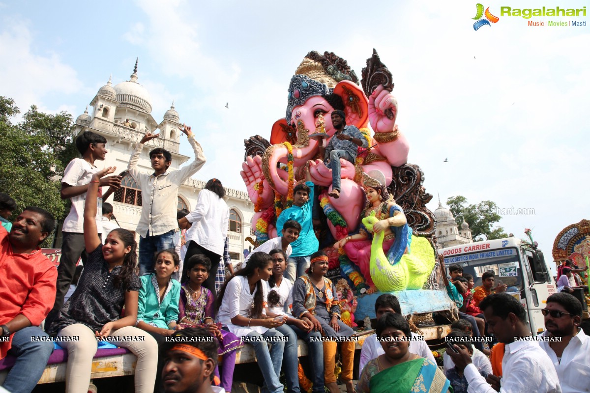 Ganesh Nimajjanam 2018 at Charminar Area, Hyderabad