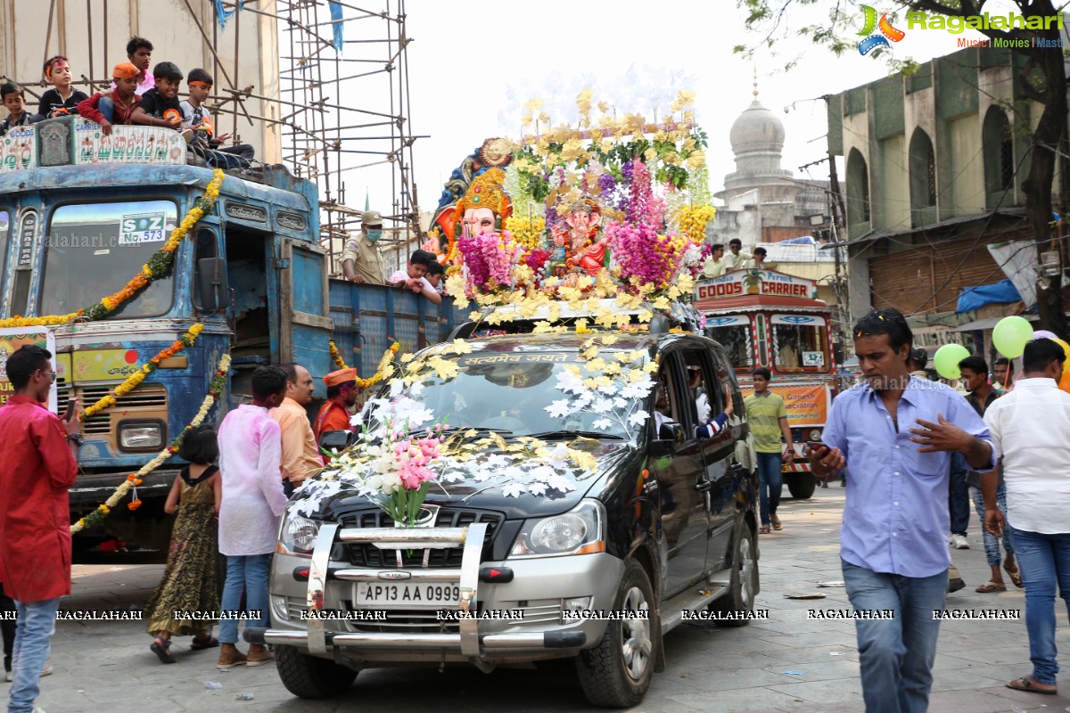 Ganesh Nimajjanam 2018 at Charminar Area, Hyderabad