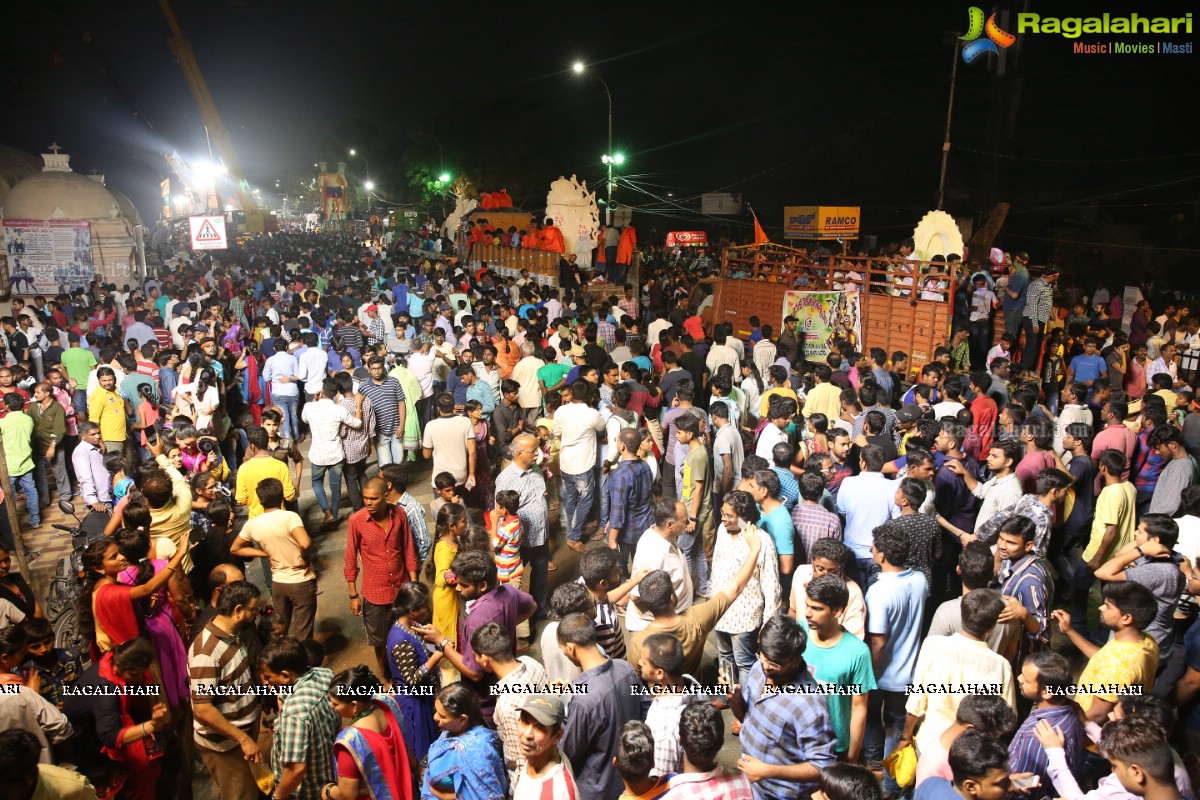 Ganesh Nimajjanam 2018 at Tankbund Area, Hyderabad