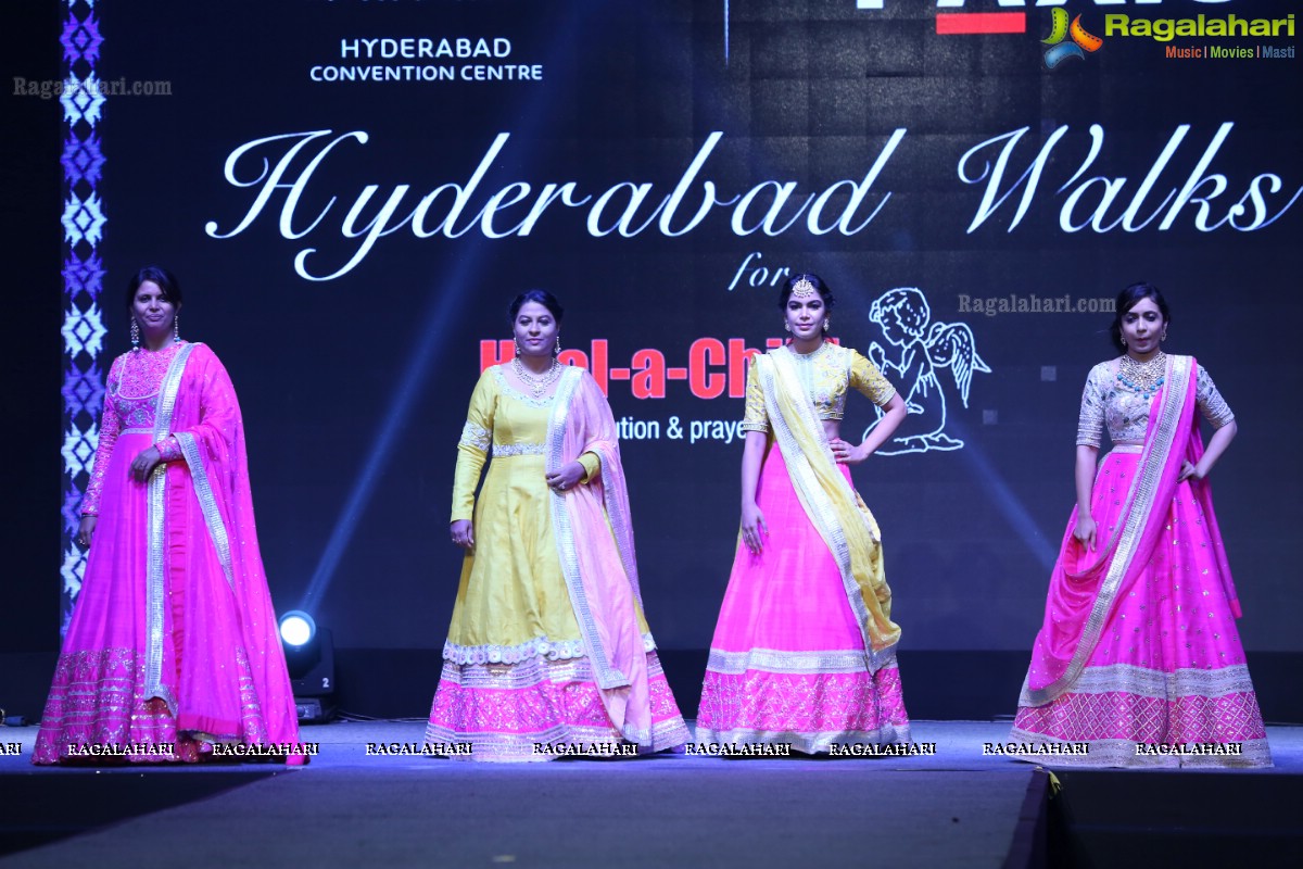 Hyderabad Walks for Heal-a-Child - Annual Fashion Show 2018 at HICC, Hyderabad