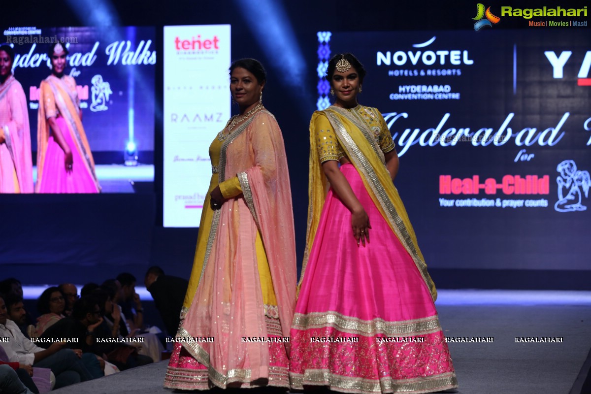 Hyderabad Walks for Heal-a-Child - Annual Fashion Show 2018 at HICC, Hyderabad