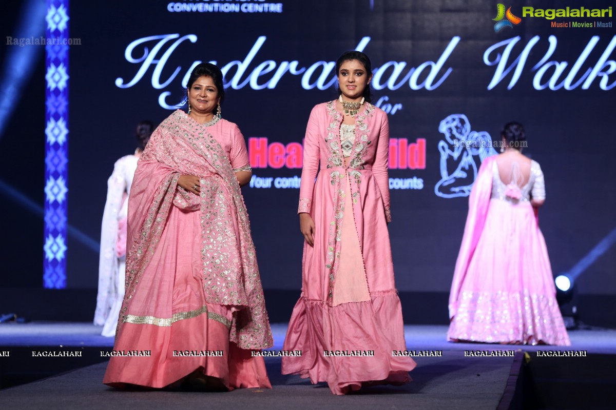 Hyderabad Walks for Heal-a-Child - Annual Fashion Show 2018 at HICC, Hyderabad