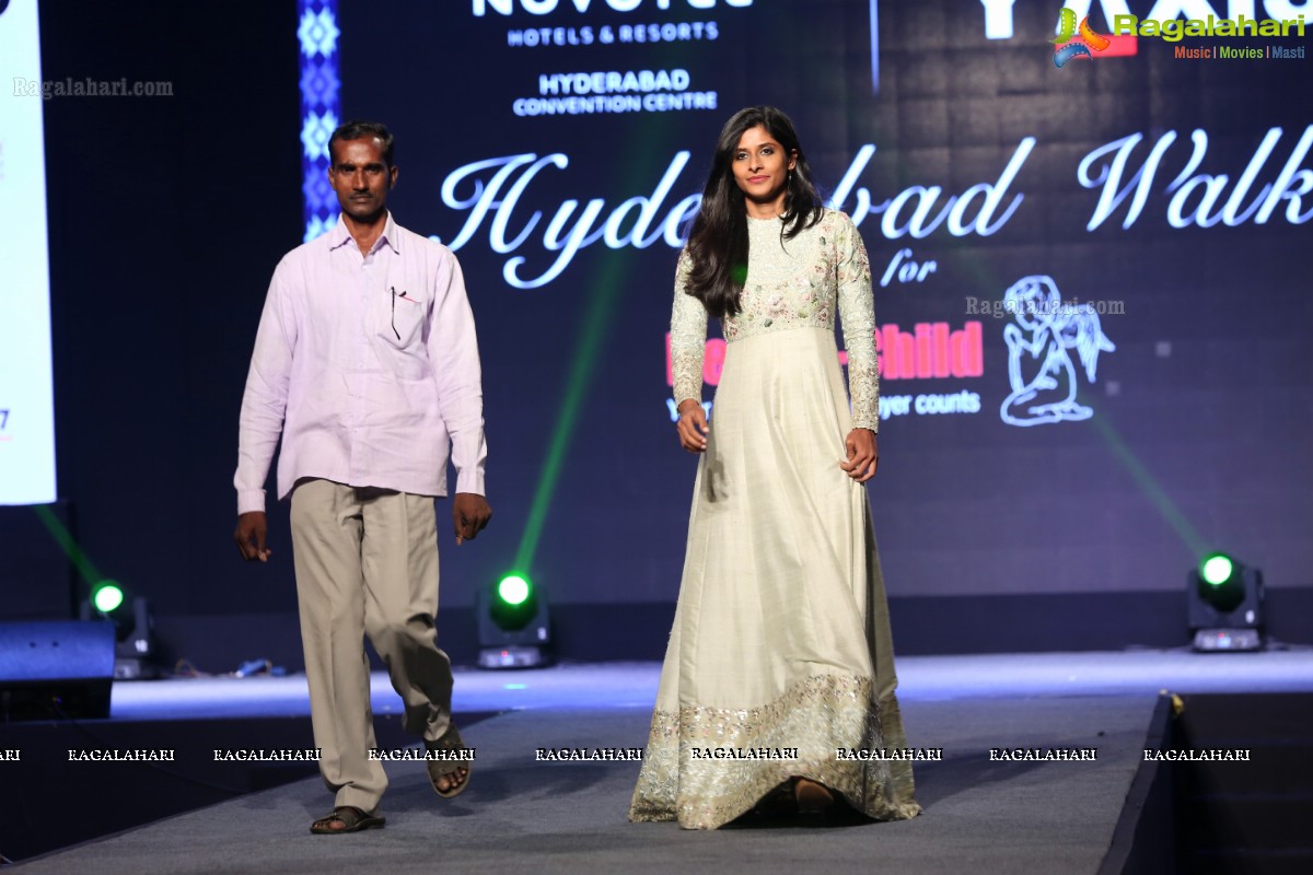 Hyderabad Walks for Heal-a-Child - Annual Fashion Show 2018 at HICC, Hyderabad