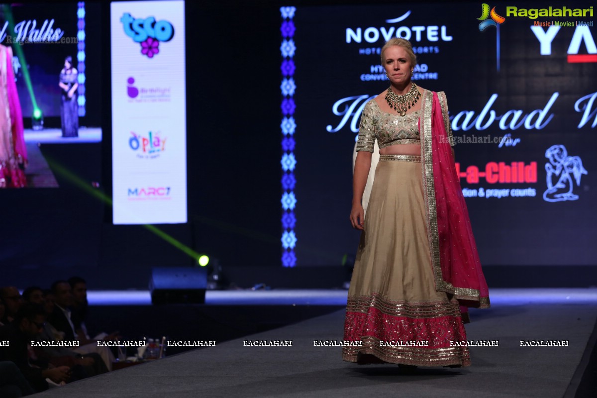 Hyderabad Walks for Heal-a-Child - Annual Fashion Show 2018 at HICC, Hyderabad