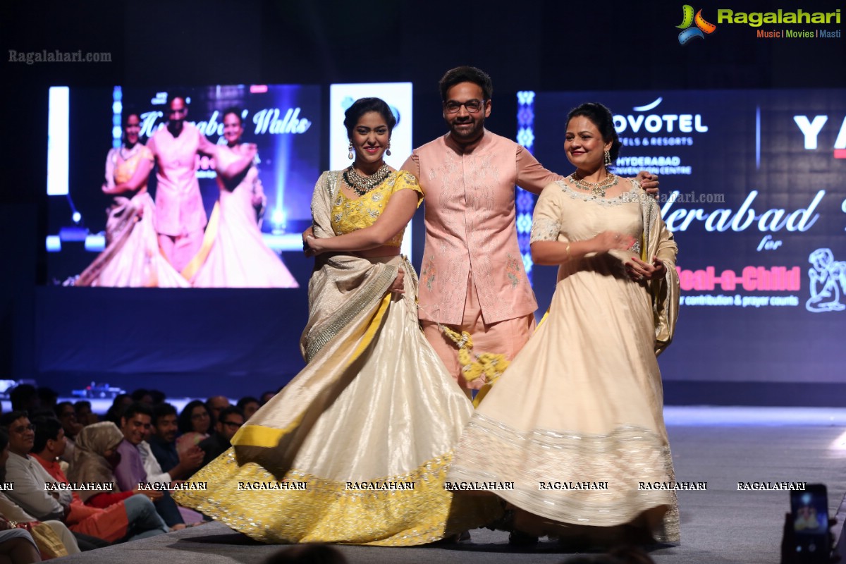 Hyderabad Walks for Heal-a-Child - Annual Fashion Show 2018 at HICC, Hyderabad