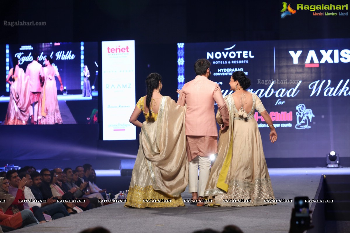 Hyderabad Walks for Heal-a-Child - Annual Fashion Show 2018 at HICC, Hyderabad