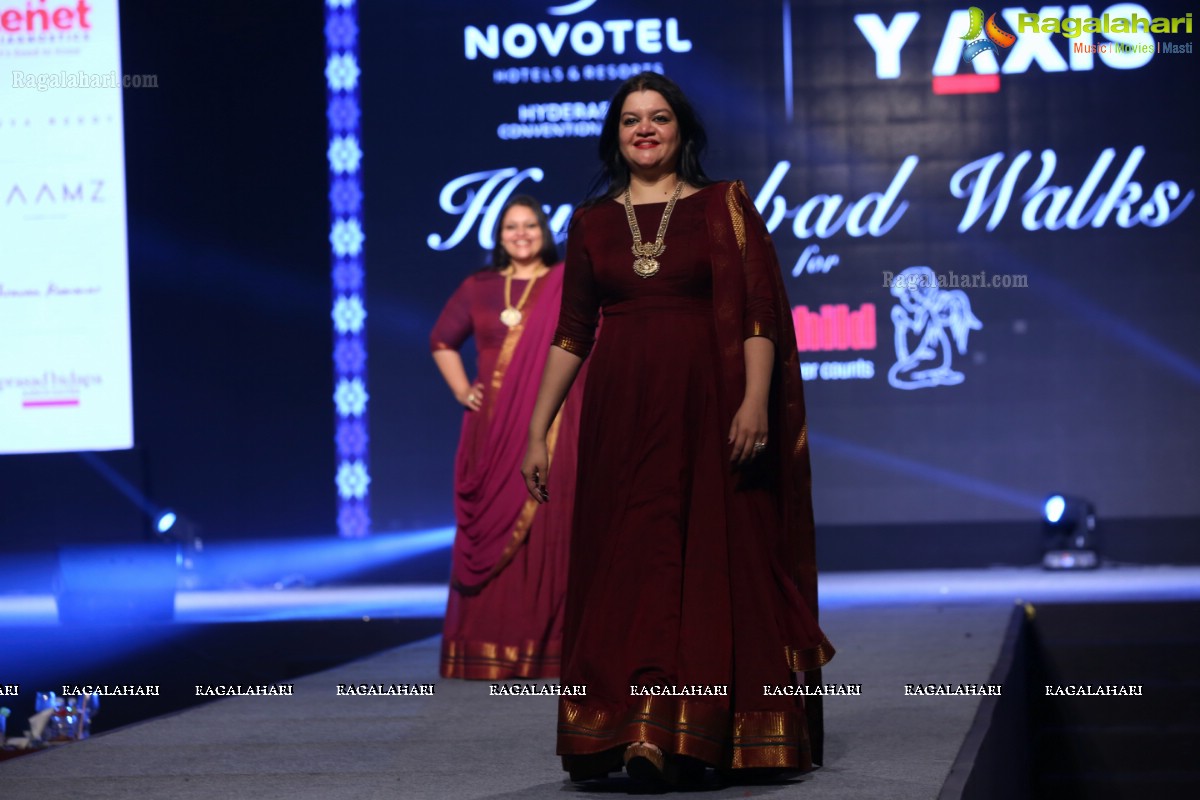 Hyderabad Walks for Heal-a-Child - Annual Fashion Show 2018 at HICC, Hyderabad