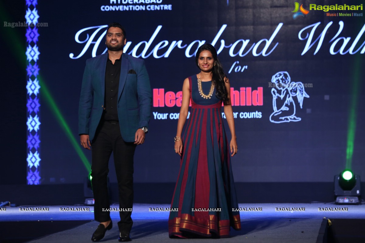 Hyderabad Walks for Heal-a-Child - Annual Fashion Show 2018 at HICC, Hyderabad