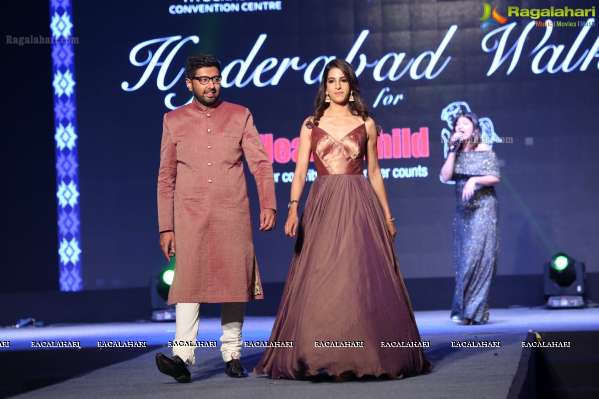 Hyderabad Walks for Heal-a-Child - Annual Fashion Show 2018 at HICC, Hyderabad