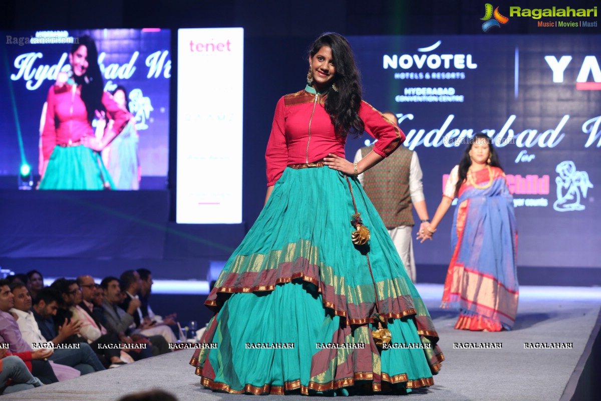 Hyderabad Walks for Heal-a-Child - Annual Fashion Show 2018 at HICC, Hyderabad