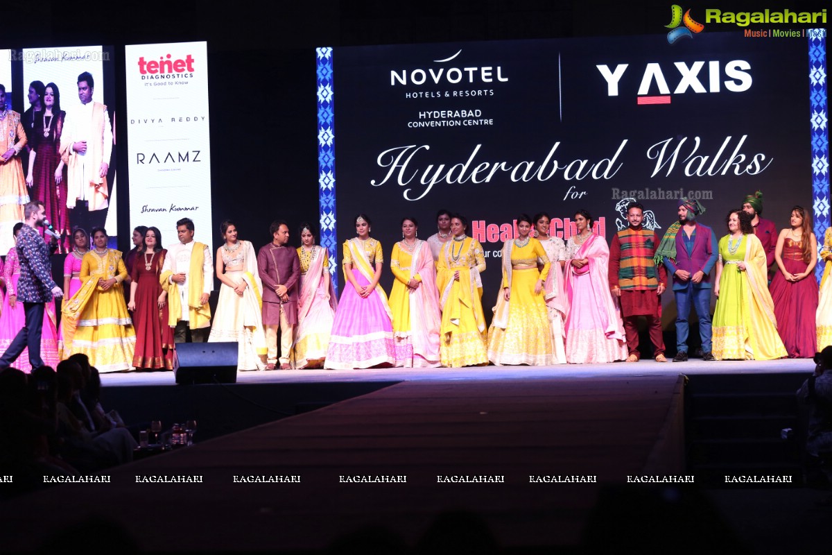 Hyderabad Walks for Heal-a-Child - Annual Fashion Show 2018 at HICC, Hyderabad