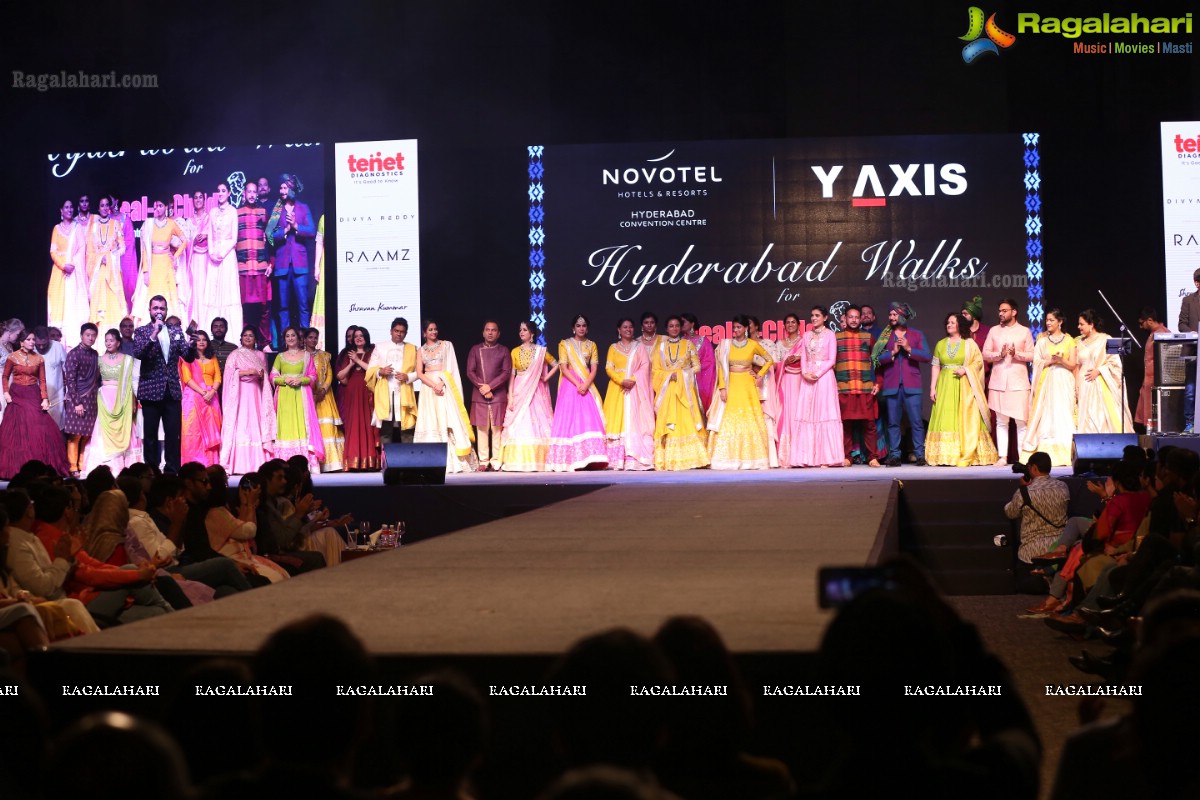 Hyderabad Walks for Heal-a-Child - Annual Fashion Show 2018 at HICC, Hyderabad