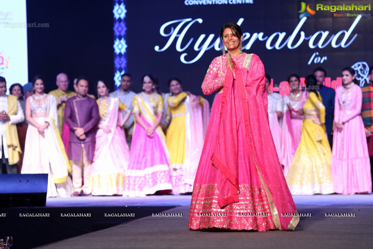 Hyderabad Walks for Heal-a-Child - Annual Fashion Show 2018 at HICC, Hyderabad