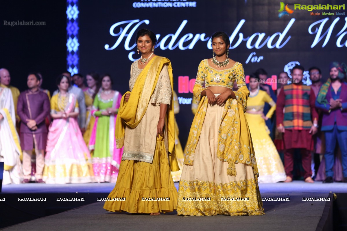 Hyderabad Walks for Heal-a-Child - Annual Fashion Show 2018 at HICC, Hyderabad