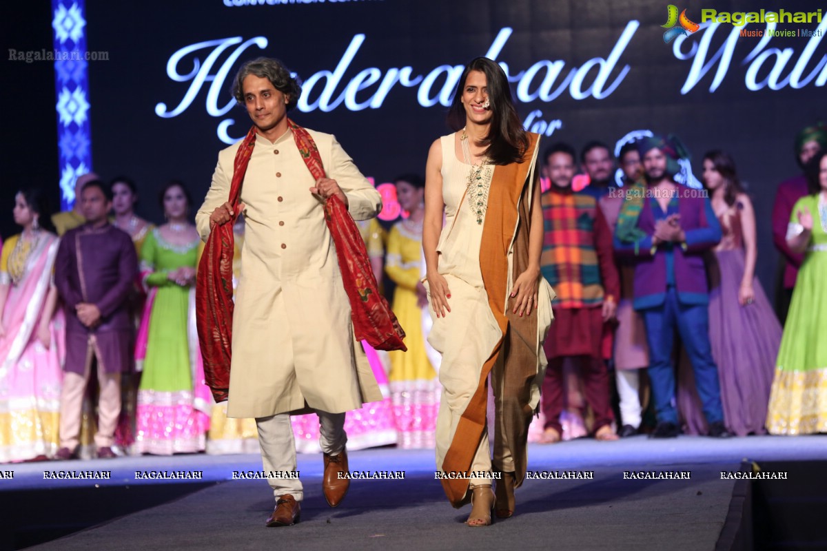 Hyderabad Walks for Heal-a-Child - Annual Fashion Show 2018 at HICC, Hyderabad