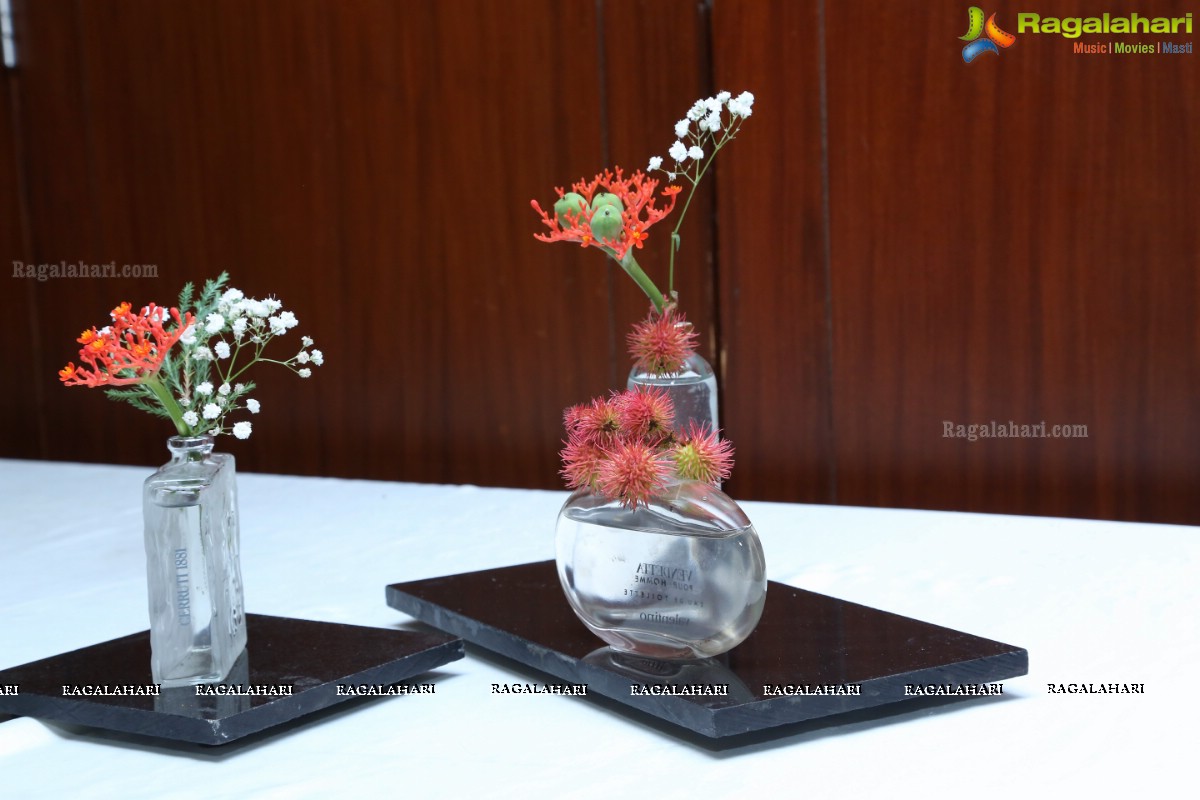 Ikebana Demonstration by First Master Purnima Shah at A'La Liberty, Hyderabad