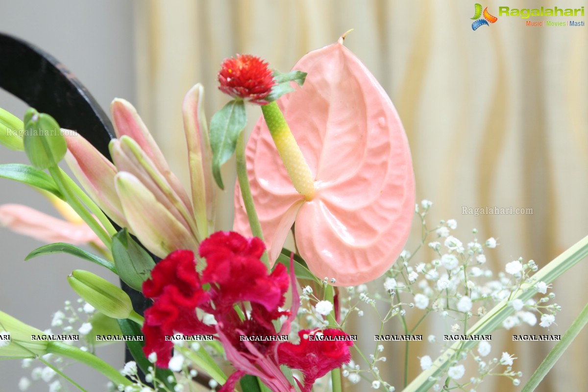 Ikebana Demonstration by First Master Purnima Shah at A'La Liberty, Hyderabad