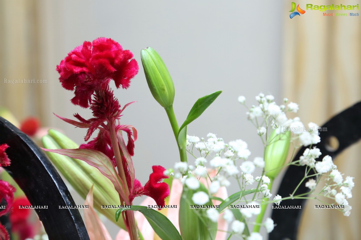 Ikebana Demonstration by First Master Purnima Shah at A'La Liberty, Hyderabad