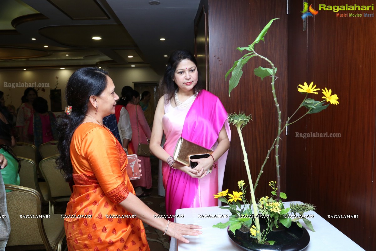 Ikebana Demonstration by First Master Purnima Shah at A'La Liberty, Hyderabad