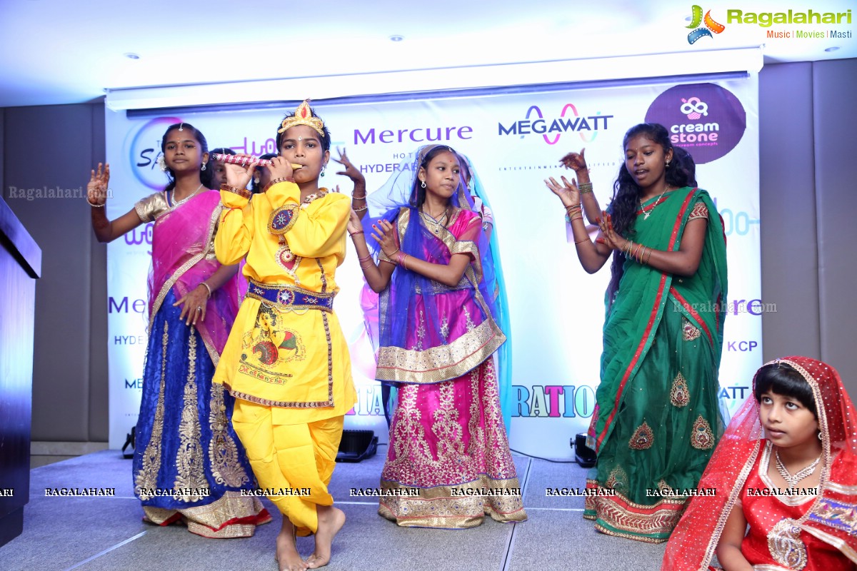 Janmashtami Celebrations for children from Orphanage at Hotel Mercure KCP Hyderabad