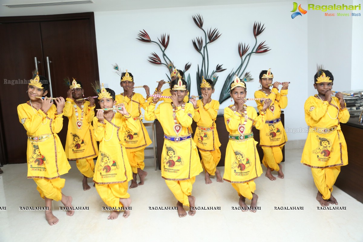 Janmashtami Celebrations for children from Orphanage at Hotel Mercure KCP Hyderabad