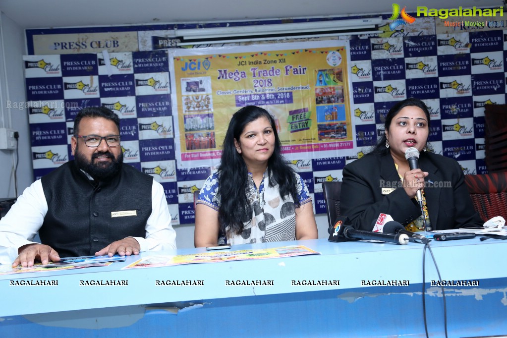 JCI Mega Trade Fair 2018 Press Conference at Press Club, Hyderabad
