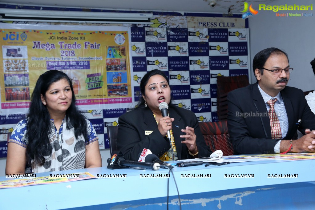 JCI Mega Trade Fair 2018 Press Conference at Press Club, Hyderabad