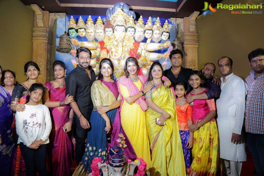 Lakshmi Manchu at OMG Association (Om Maha Ganesha) Ganesha Pooja at Ayyappa Society