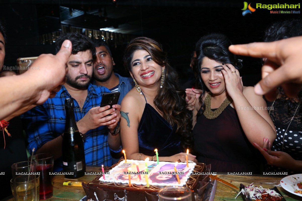 Madhulagna Das Birthday Party at By The Bottle, Jubilee Hills, Hyderabad
