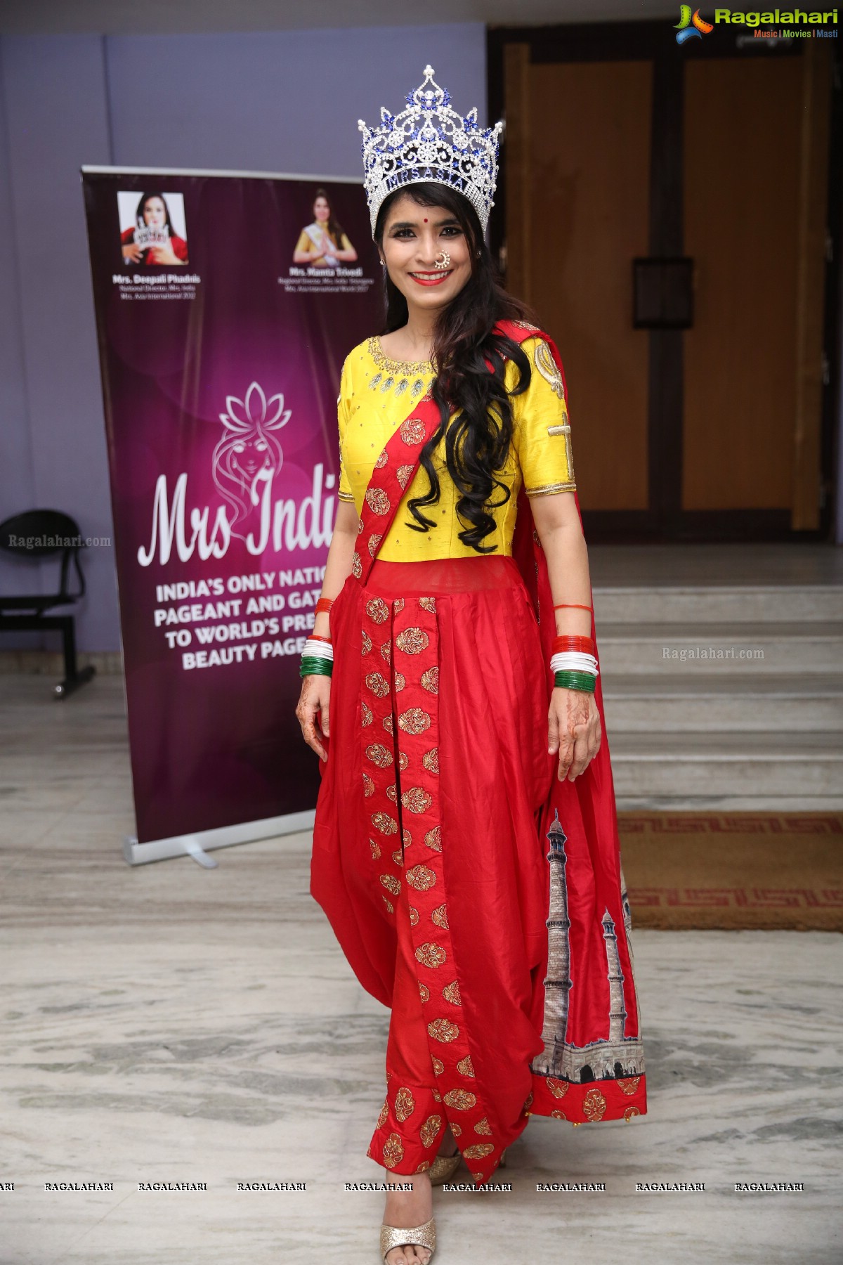 Launch of Mrs India Telangana 2019 at Prasad Labs Preview Theatre, Banjara Hills, Hyderabad