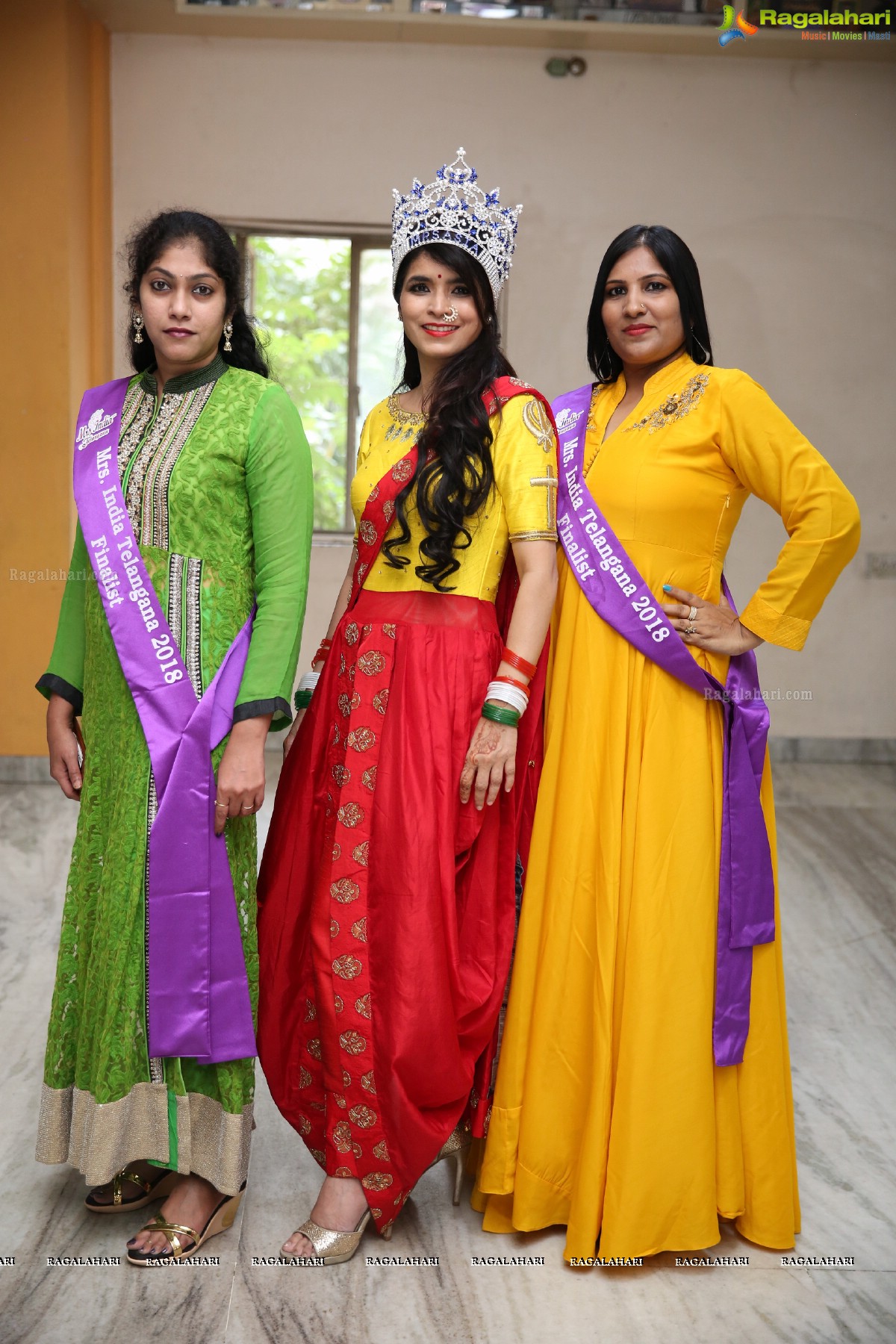 Launch of Mrs India Telangana 2019 at Prasad Labs Preview Theatre, Banjara Hills, Hyderabad