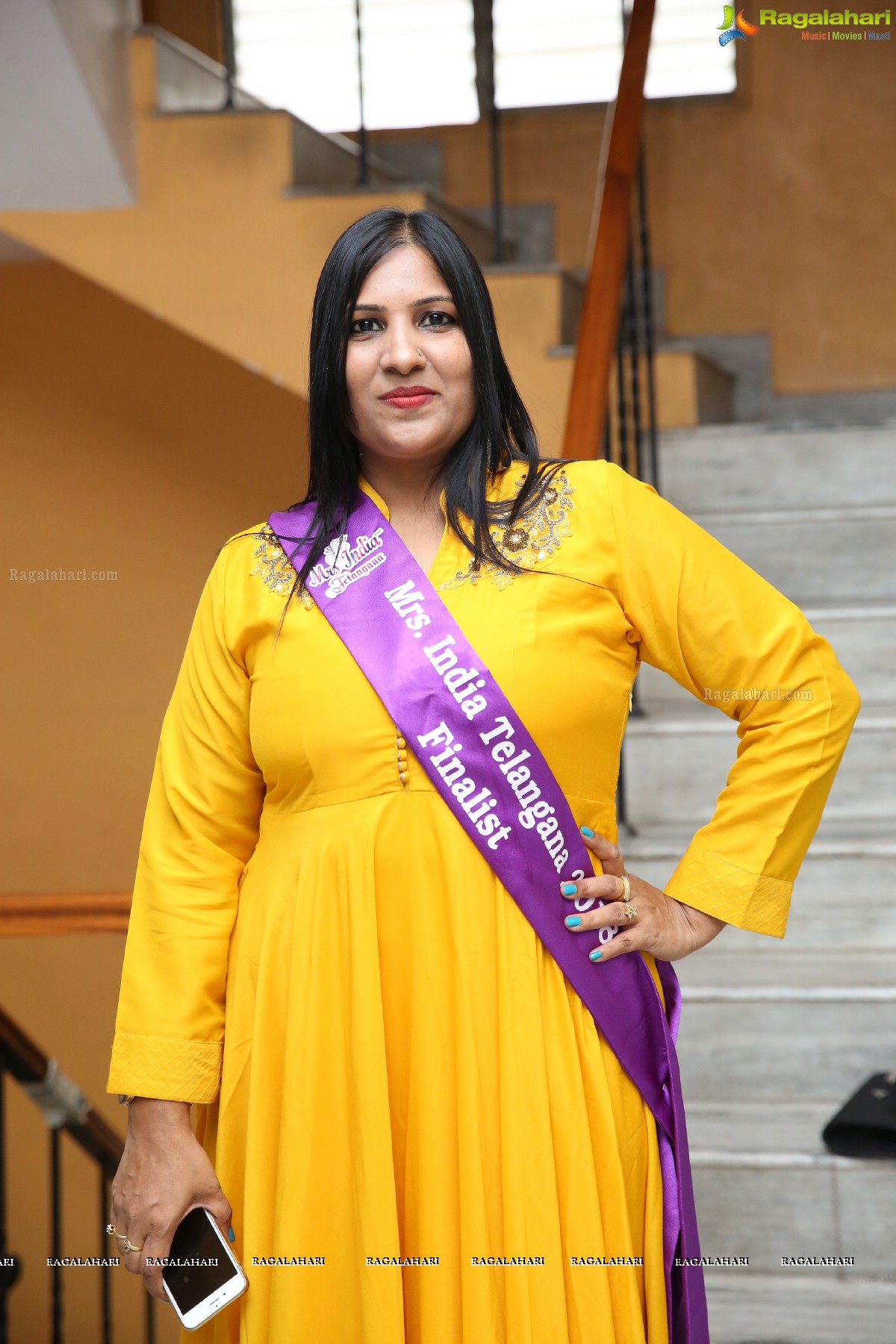 Launch of Mrs India Telangana 2019 at Prasad Labs Preview Theatre, Banjara Hills, Hyderabad