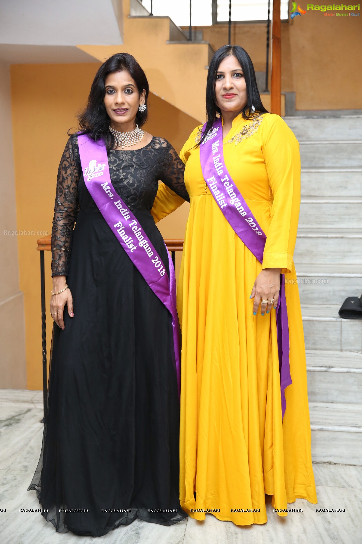 Launch of Mrs India Telangana 2019 at Prasad Labs Preview Theatre, Banjara Hills, Hyderabad