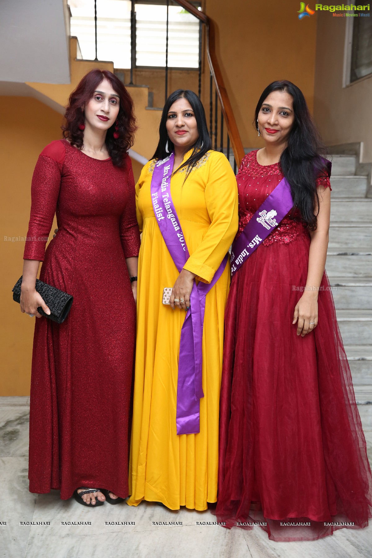 Launch of Mrs India Telangana 2019 at Prasad Labs Preview Theatre, Banjara Hills, Hyderabad