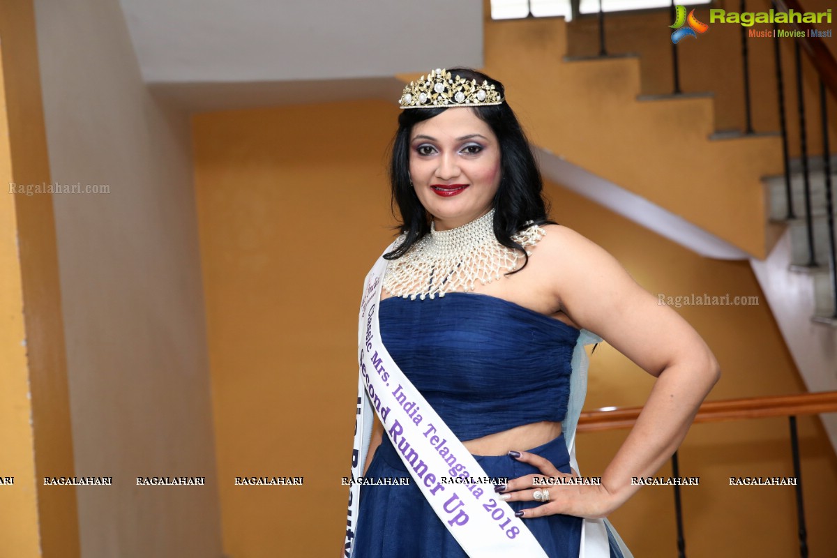 Launch of Mrs India Telangana 2019 at Prasad Labs Preview Theatre, Banjara Hills, Hyderabad