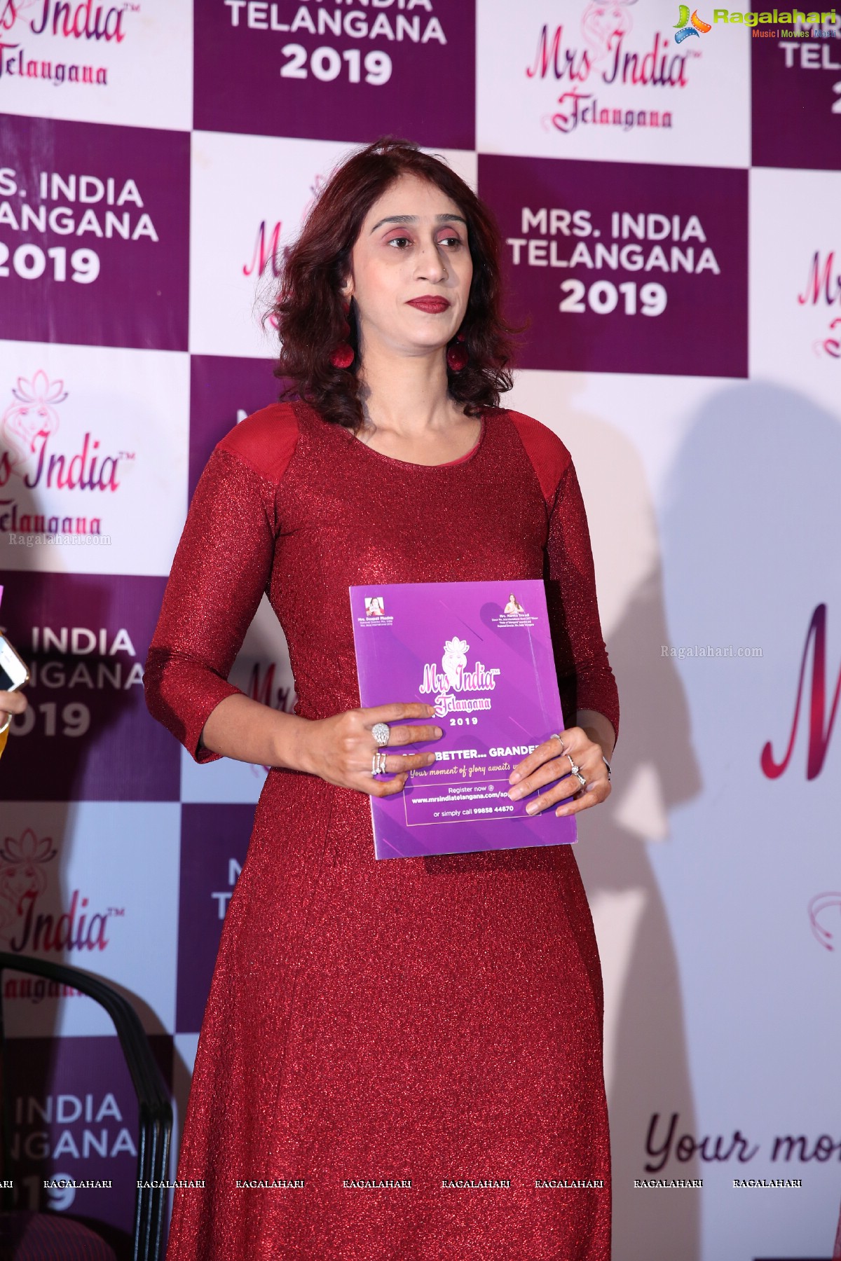 Launch of Mrs India Telangana 2019 at Prasad Labs Preview Theatre, Banjara Hills, Hyderabad